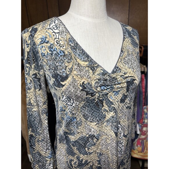 Y2K Teenie Weenie Whimsical Top Sparkle Asymmetrical Hippie 90s 2000s - Picture 3 of 5